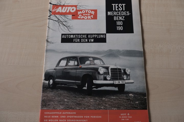 Deckblatt Auto Motor und Sport (06/1960)